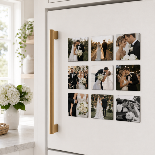 Wedding Keepsake Magnetic Photo Set